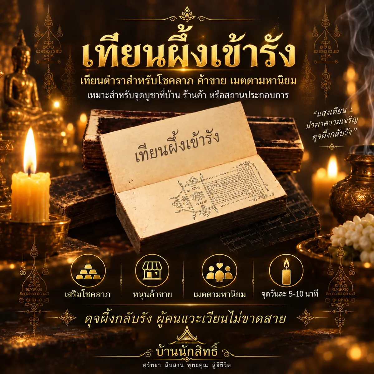 Bees Returning to the Hive Candle (เทียนผึ้งเข้ารัง)