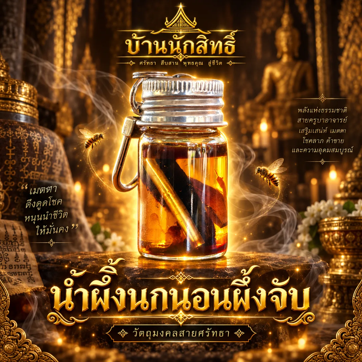 น้ำผึ้งนกนอนผึ้งจับ