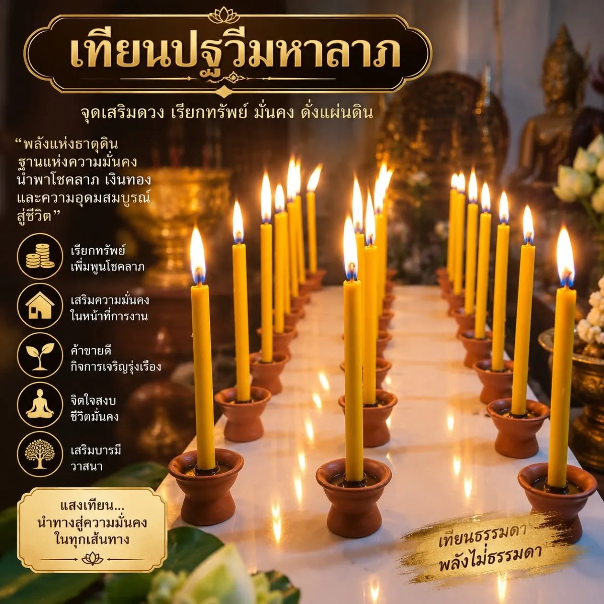 เทียนประจำเดือนกันยายน 2569